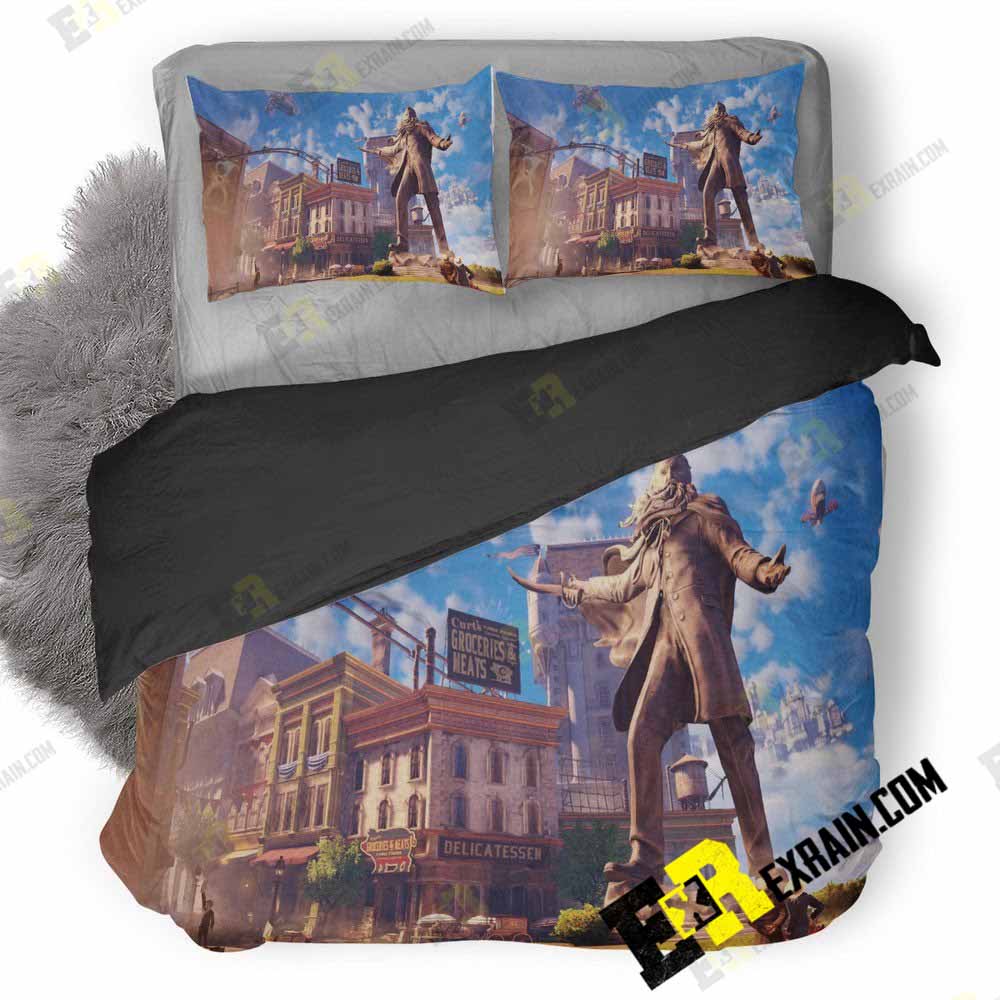 Bioshock Infinite Game Img 3D Customized Duvet Cover Bedding Set