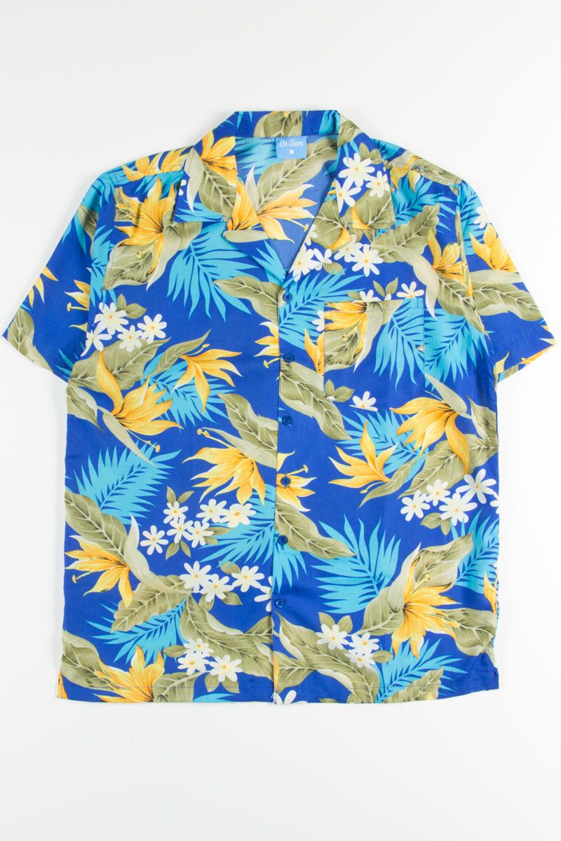 Birds Of Paradise Floral Hawaiian Shirt