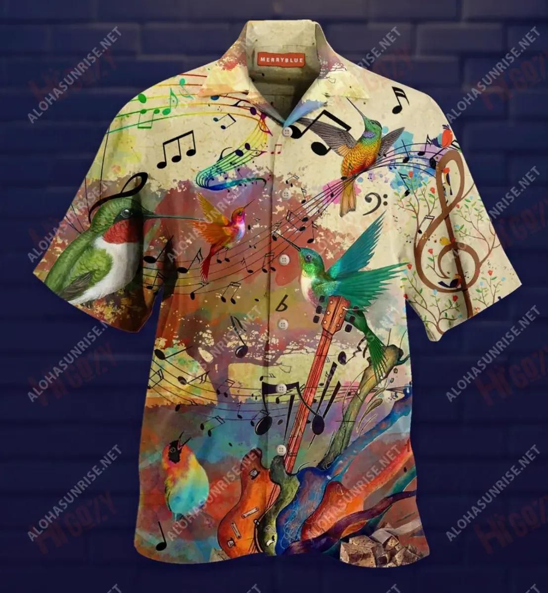 Birds Sing Happy Songs Shirt Hobbies Custom Hawaiian Shirts Hawaiian Shirts For Men