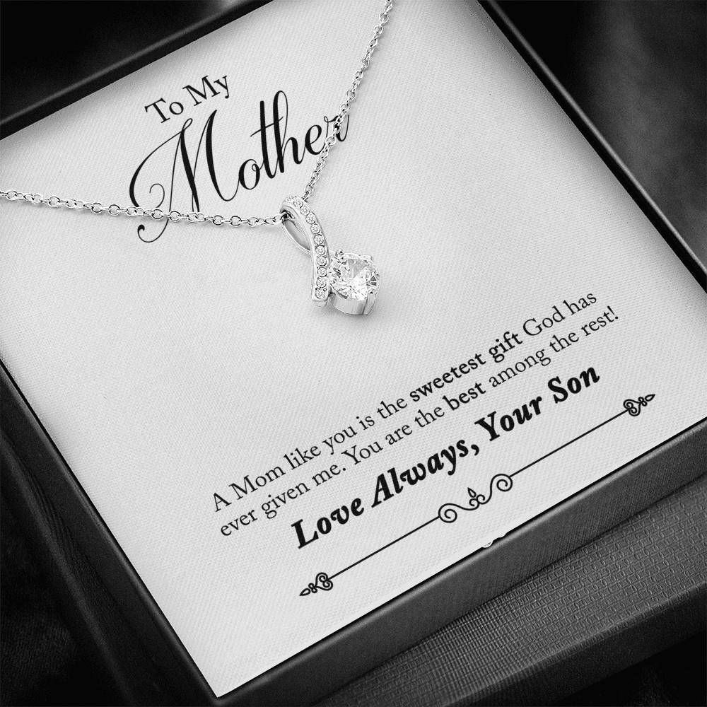 Birthday Gift From Son To Mom Love Always Alluring Beauty Necklace