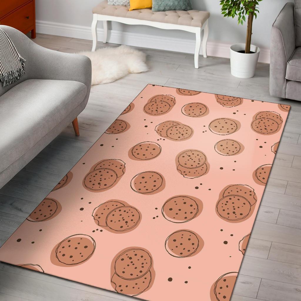 Biscuit Cookie Print Pattern Area Limited Edition Rectangle Rug