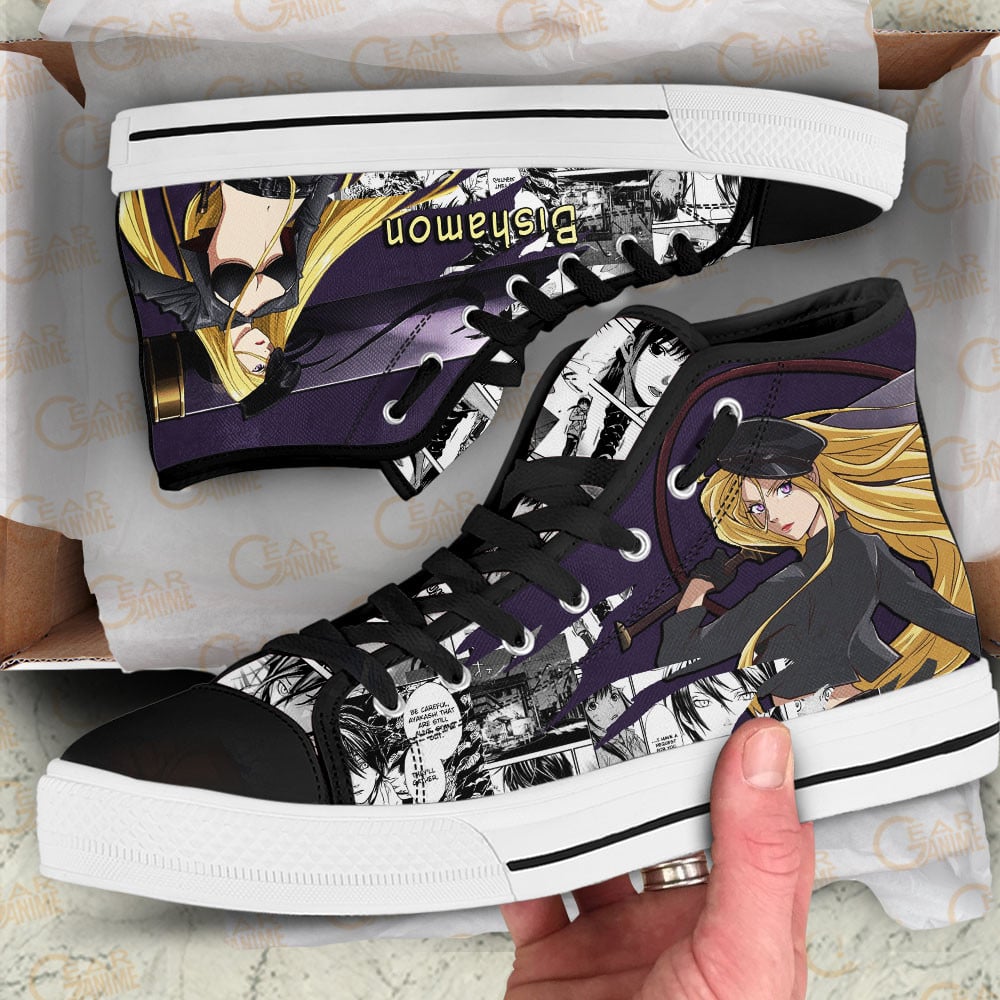 Bishamon High Top Shoes Custom Noragami Anime Sneakers