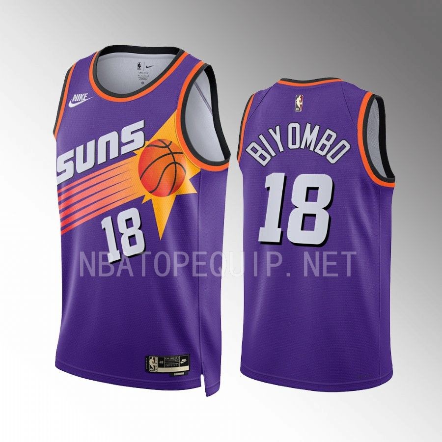 Bismack Biyombo #18 Phoenix Suns 2022-23 Classic Edition Purple Jersey
