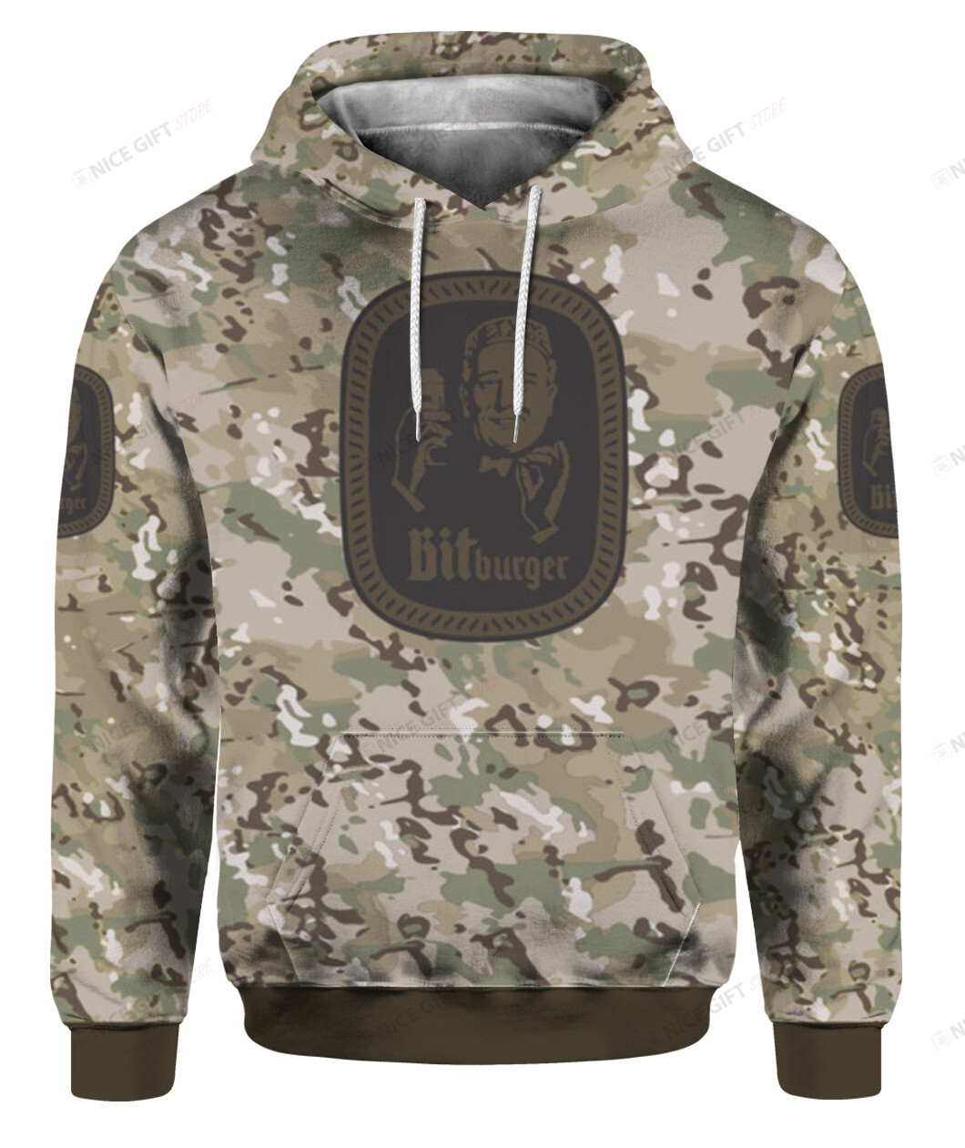 Bitburger Camouflage 3D Hoodie Gift For Fans