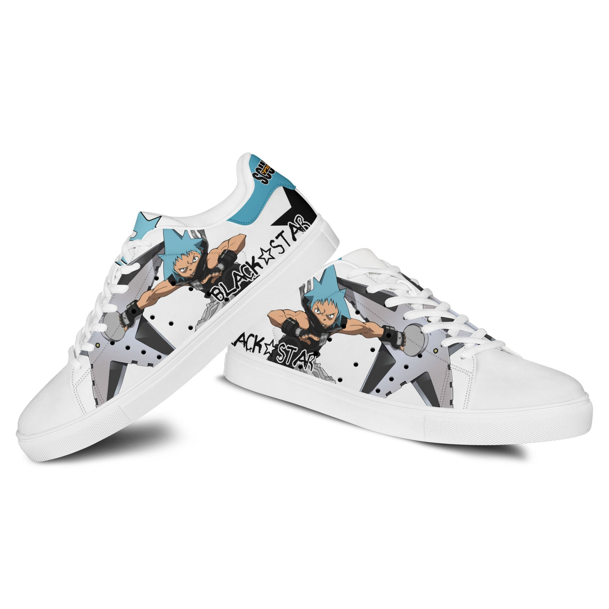 Black _ Star Skate Sneakers Custom Soul Eater Anime Shoes