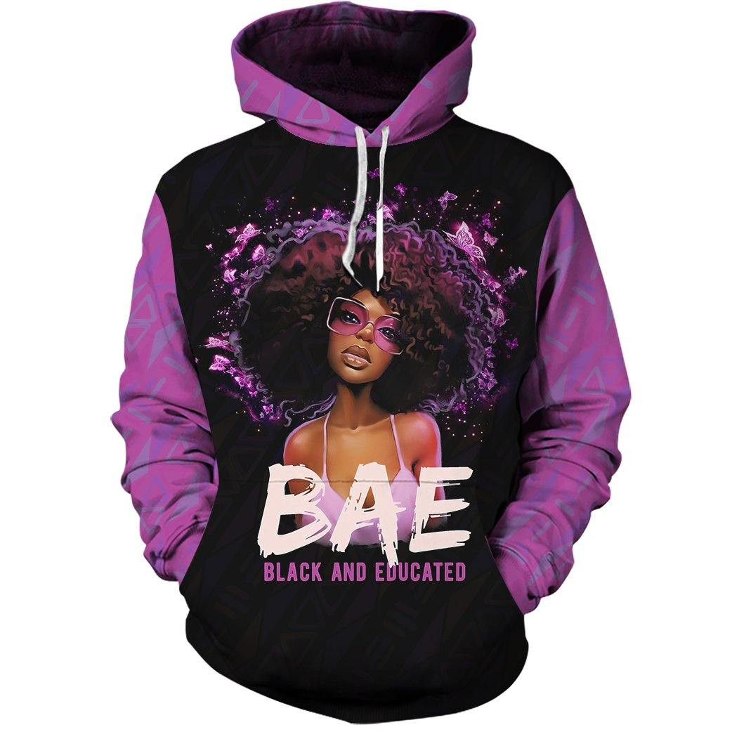 Black And Educated All-Over Print Hoodie