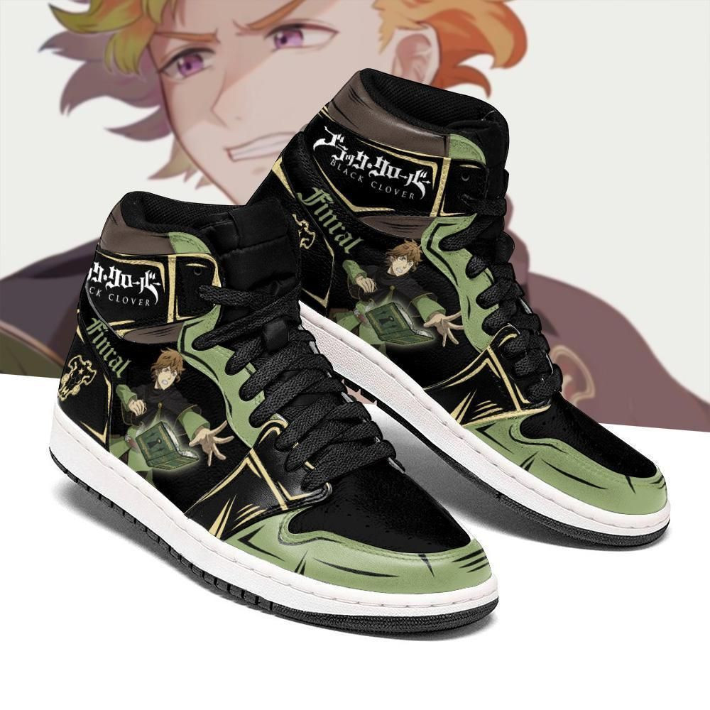 Black Bull Finral Black Clover Anime 1 High Top Air Jordan Sneaker, Air Jordan Hightop