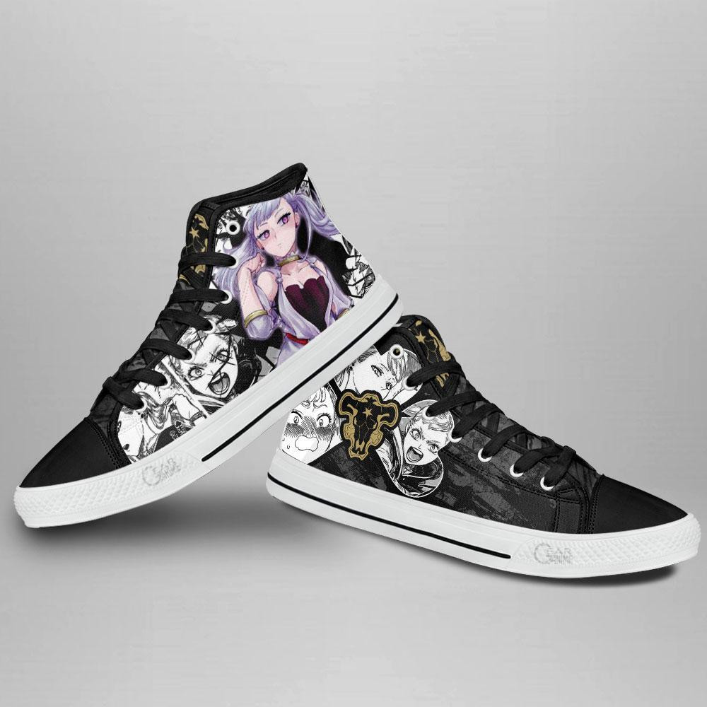 Black Bull Noelle Silva High Top Shoes Custom Manga Anime Black Clover Sneakers