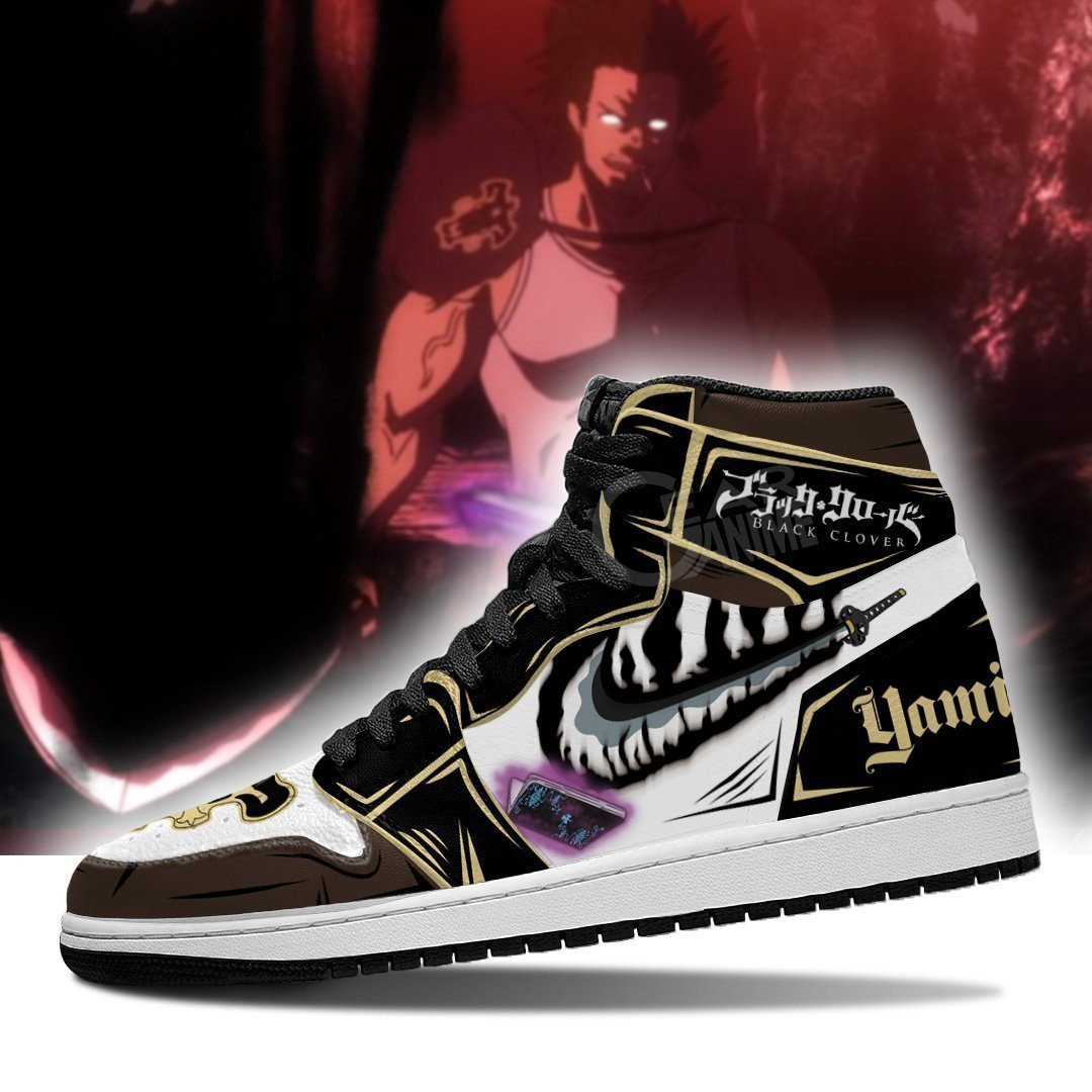 Black Bull Yami Sukehiro Sword Shoes For Black Clover Fans, Air Jordan Hightop