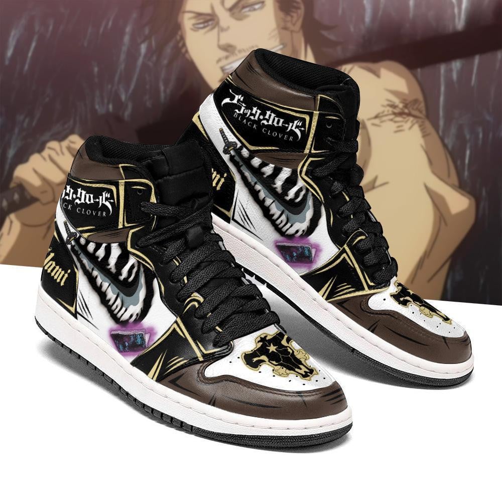 Black Bull Yami Sukehiro Sword Shoes For Black Clover Fans, Air Jordan Hightop