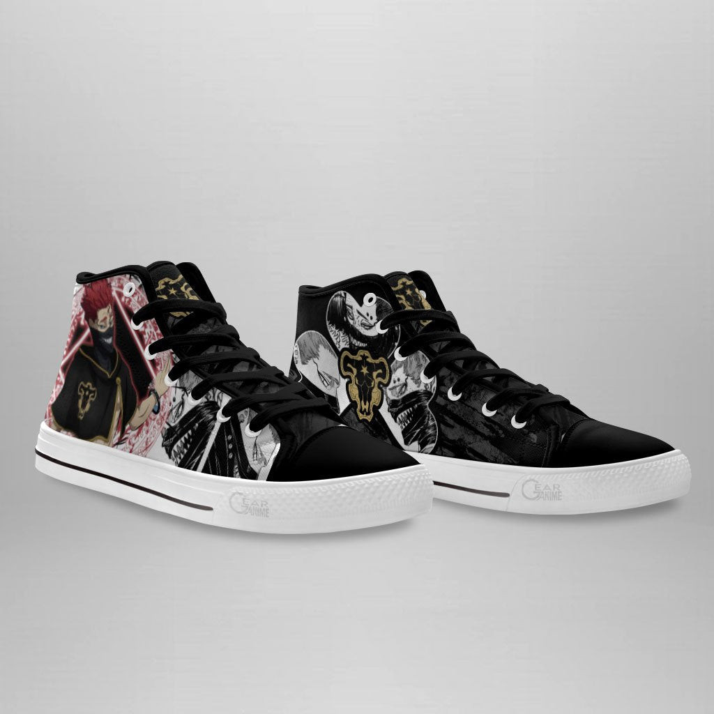 Black Bull Zora Ideale High Top Shoes Custom Manga Black Clover Anime Sneakers