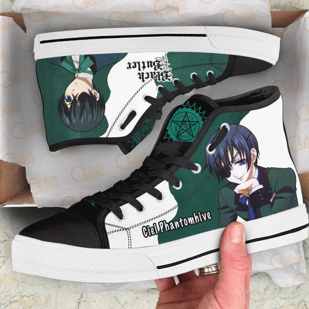 Black Butler Ciel Phantomhive High Top Shoes Custom Anime Sneakers