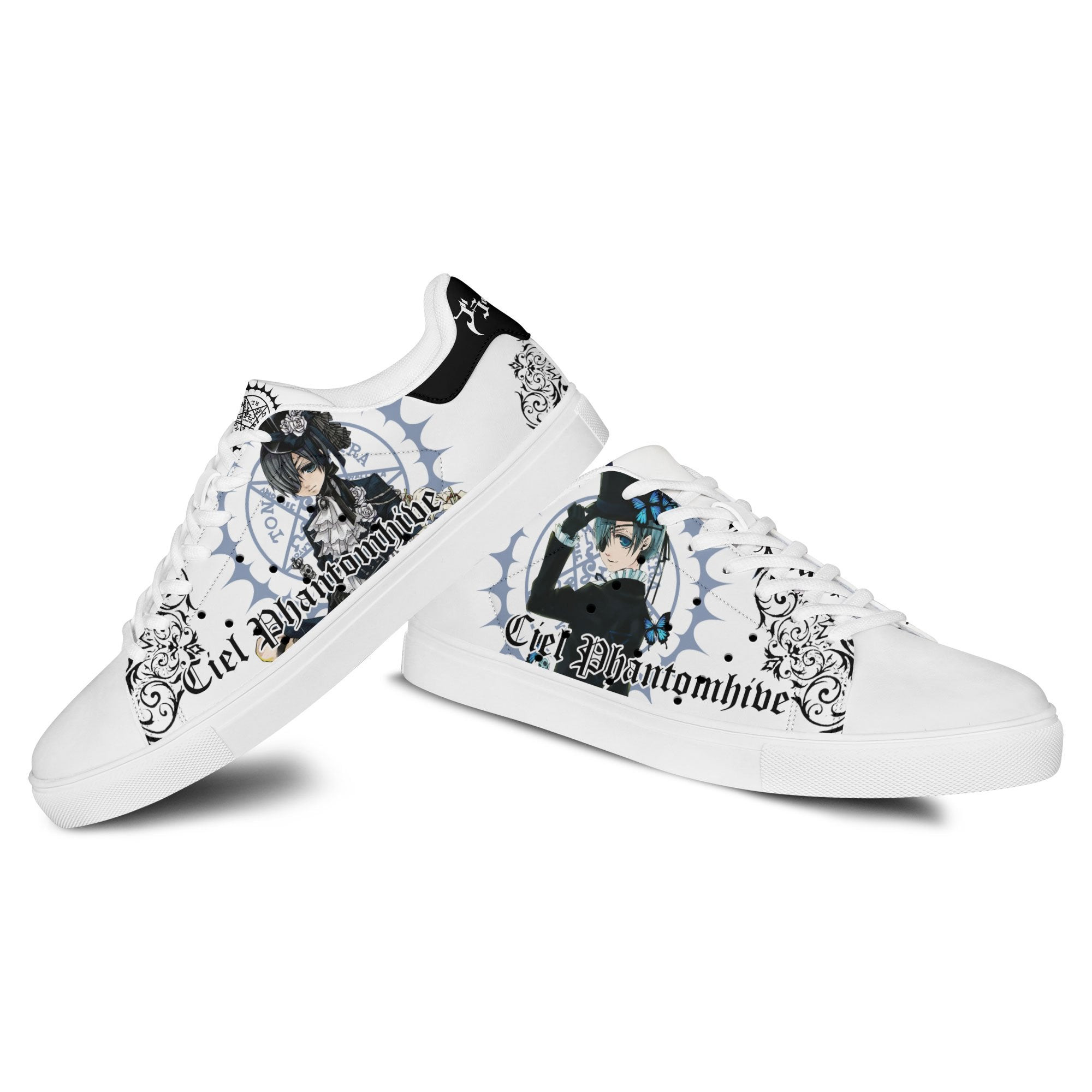 Black Butler Ciel Phantomhive Skate Sneakers Custom Anime Shoes