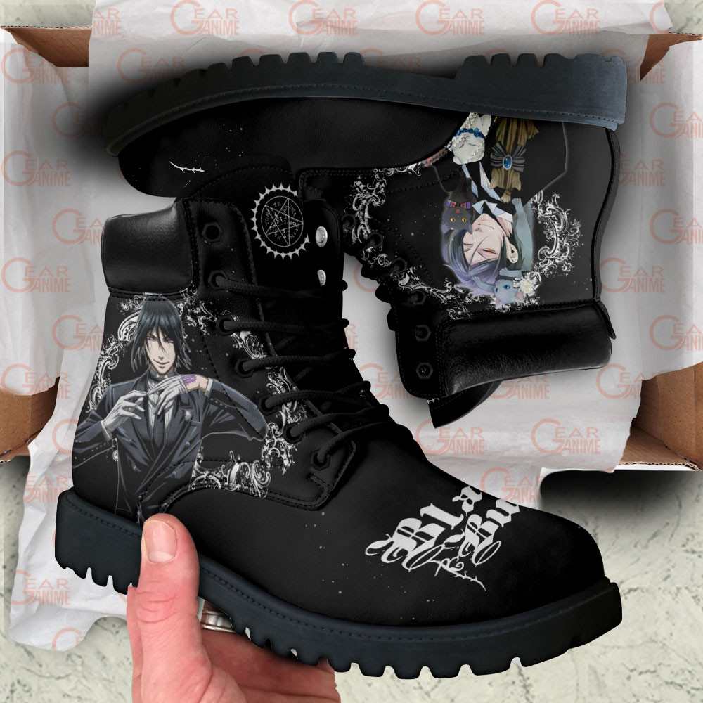 Black Butler Sebastian Michaelis Boots Anime Custom Shoes