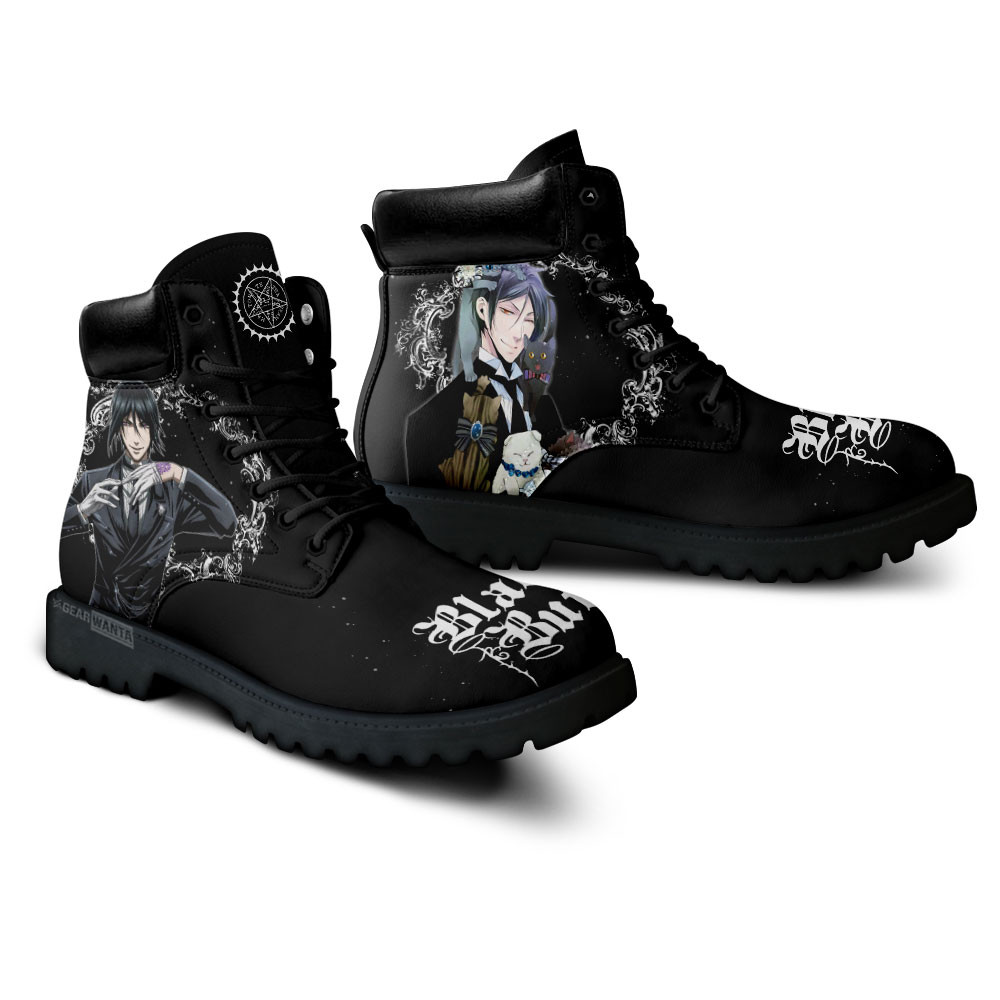Black Butler Sebastian Michaelis Boots Anime Custom Shoes