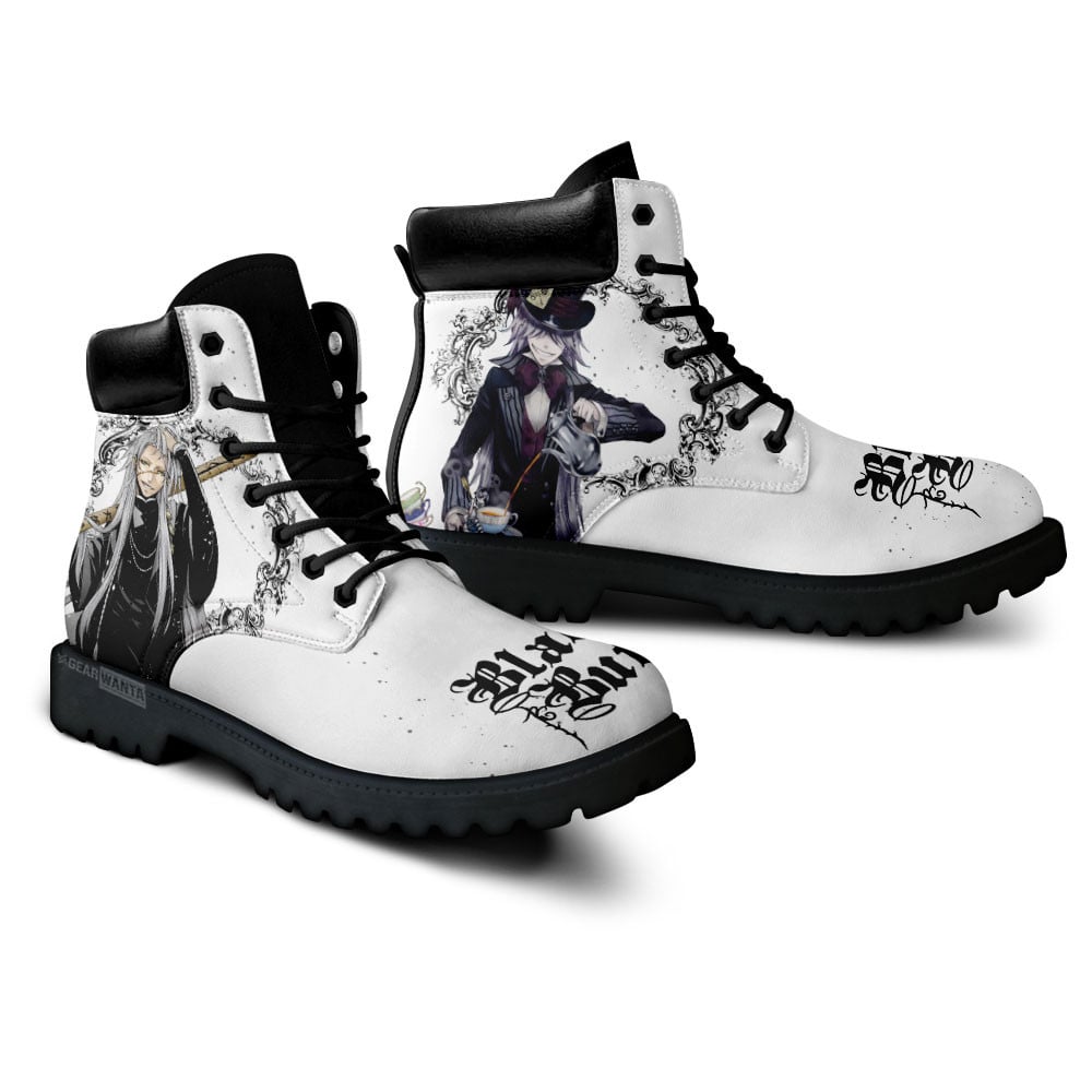 Black Butler Undertaker Boots Anime Custom Shoes