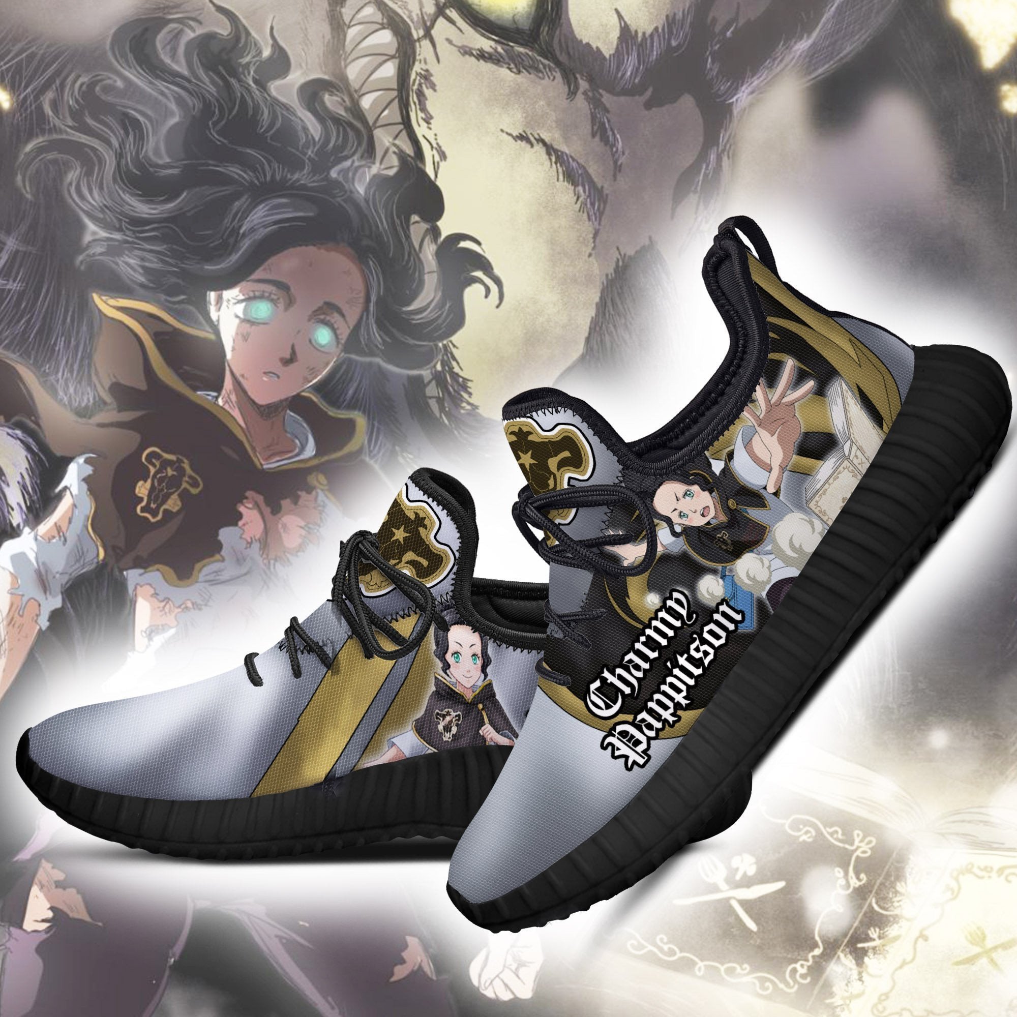 Black Clover Charmy Reze Shoes Black Bull Knight Anime Sneakers