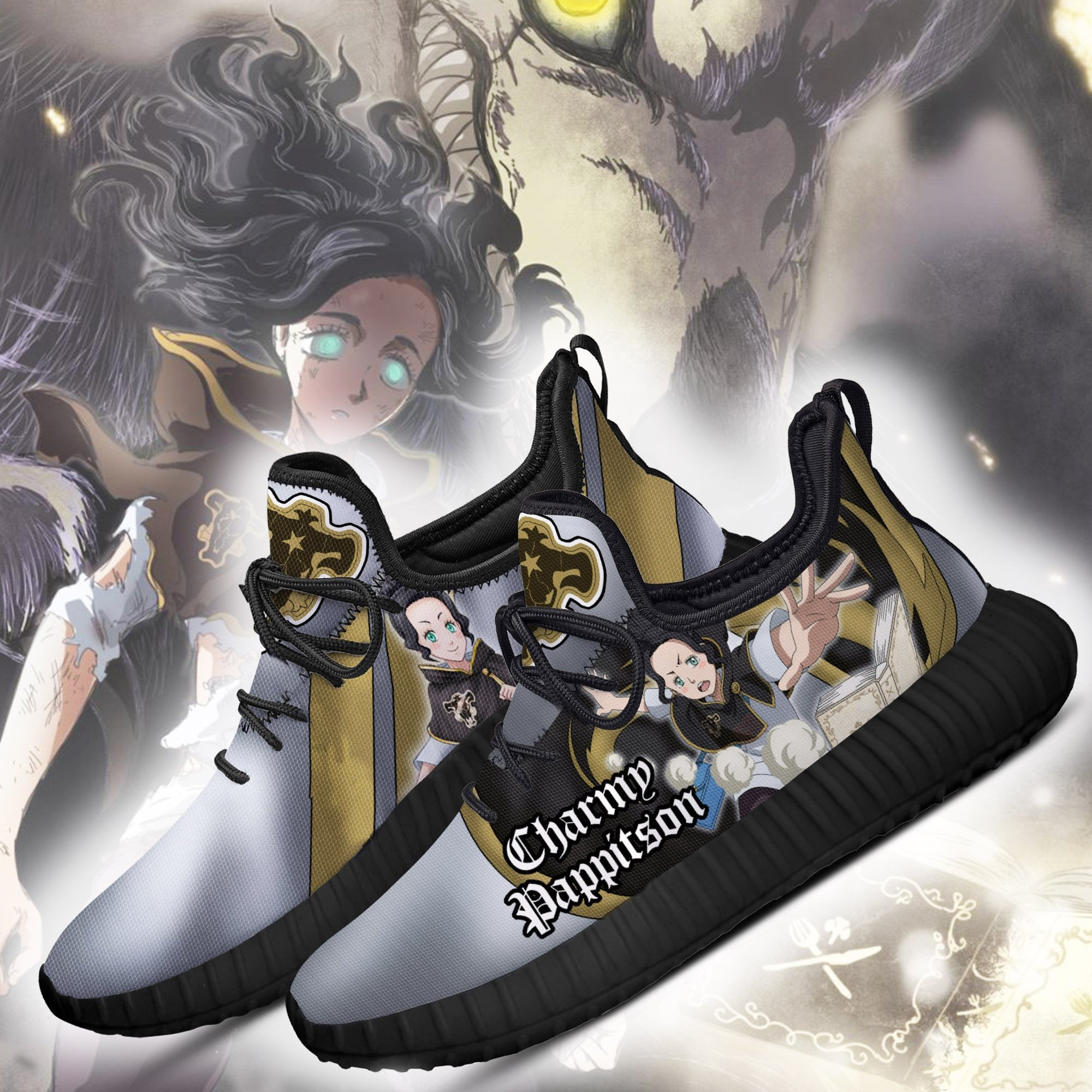 Black Clover Charmy Reze Shoes Black Bull Knight Anime Sneakers