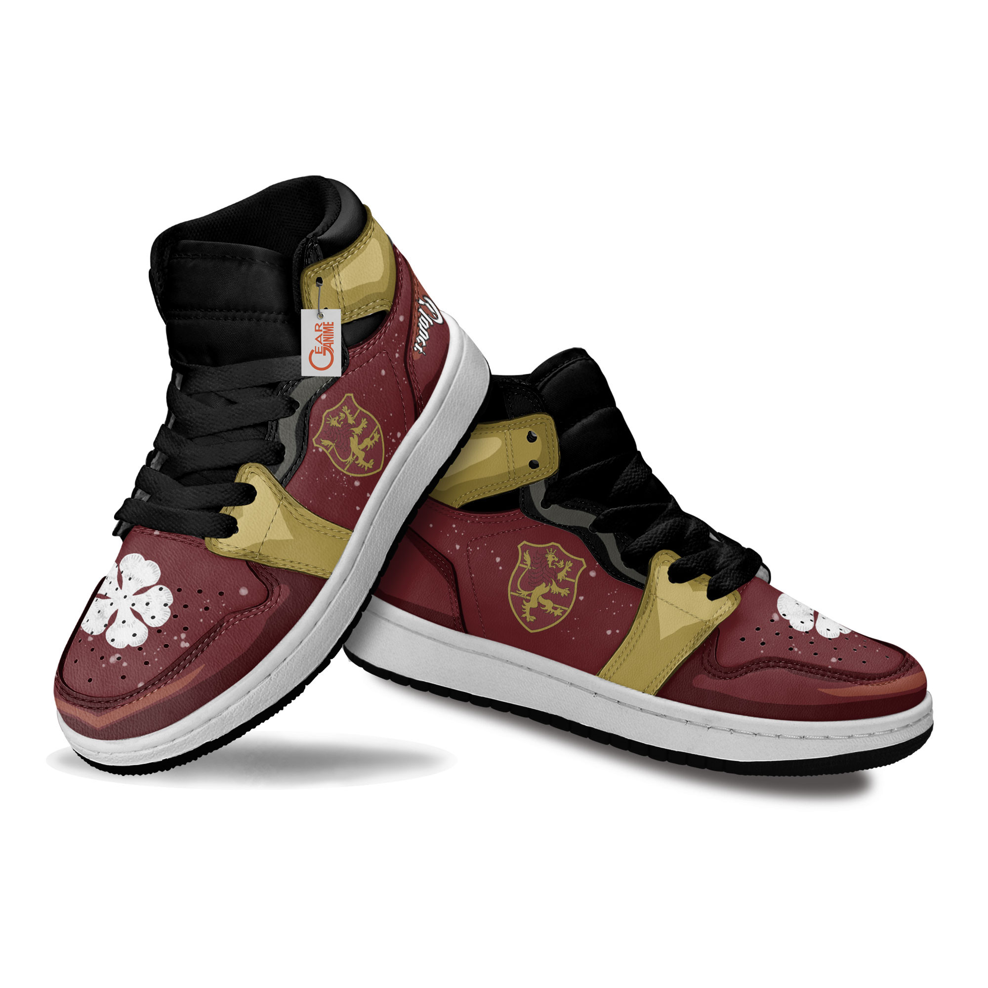 Black Clover Crimson Lion Anime Custom Kids Sneakers