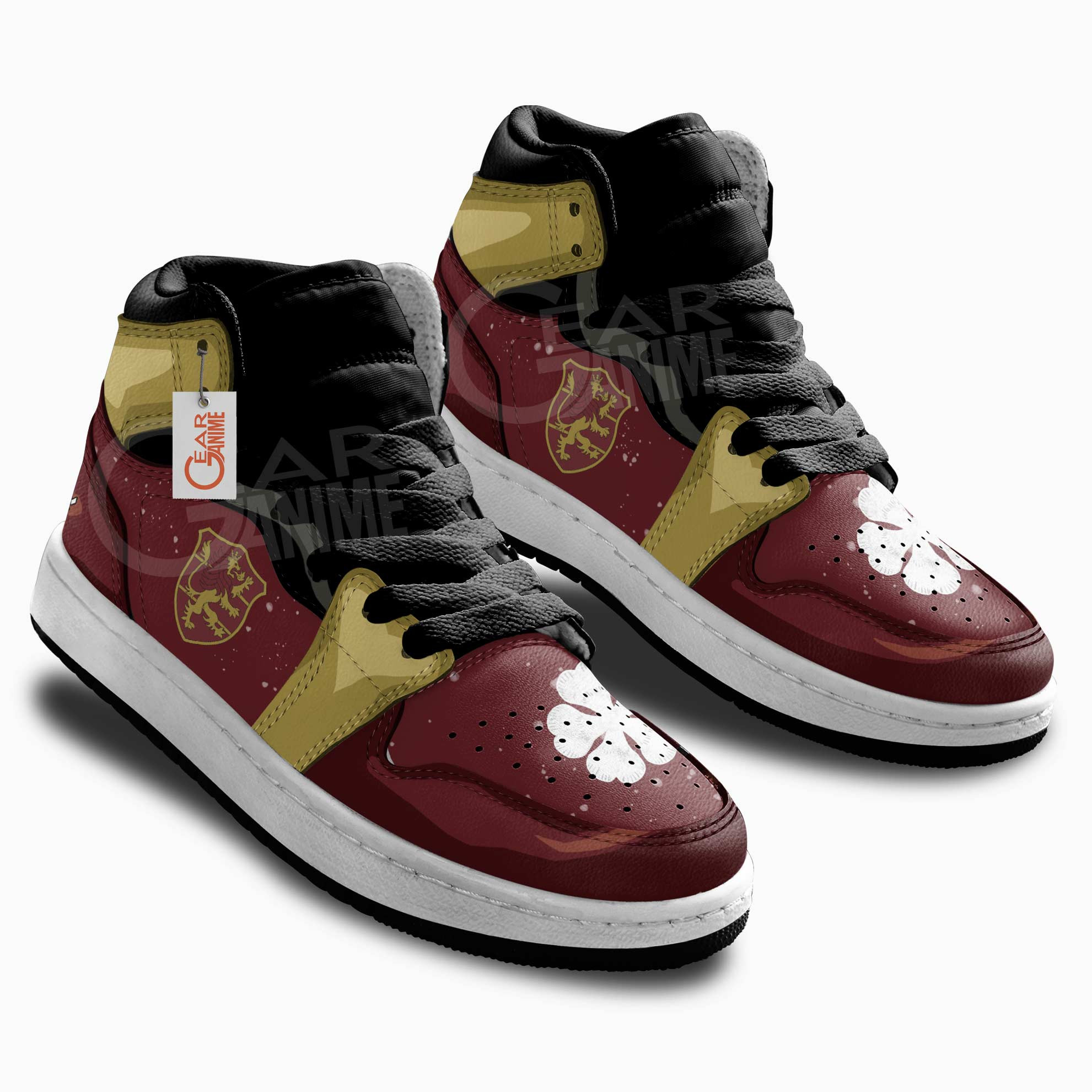 Black Clover Crimson Lion Anime Custom Kids Sneakers