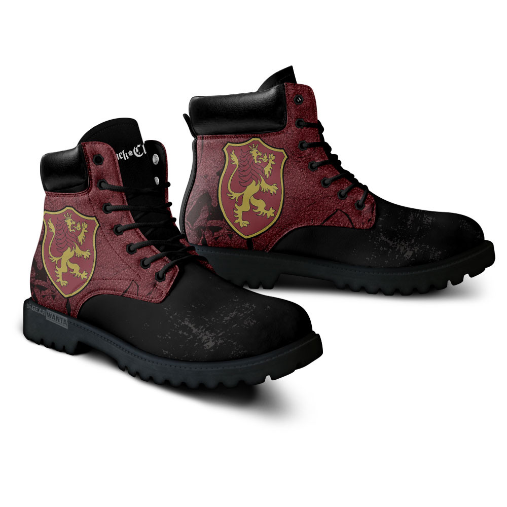 Black Clover Crimson Lion Boots Custom Shoes For Anime Fans
