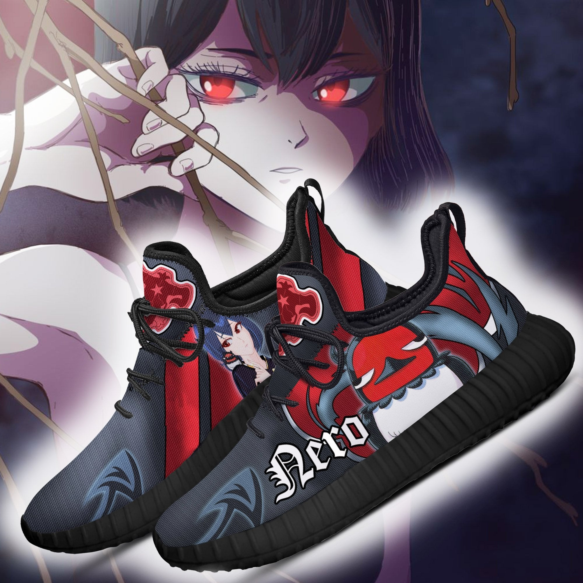 Black Clover Nero Reze Shoes Black Bull Knight Anime Sneakers