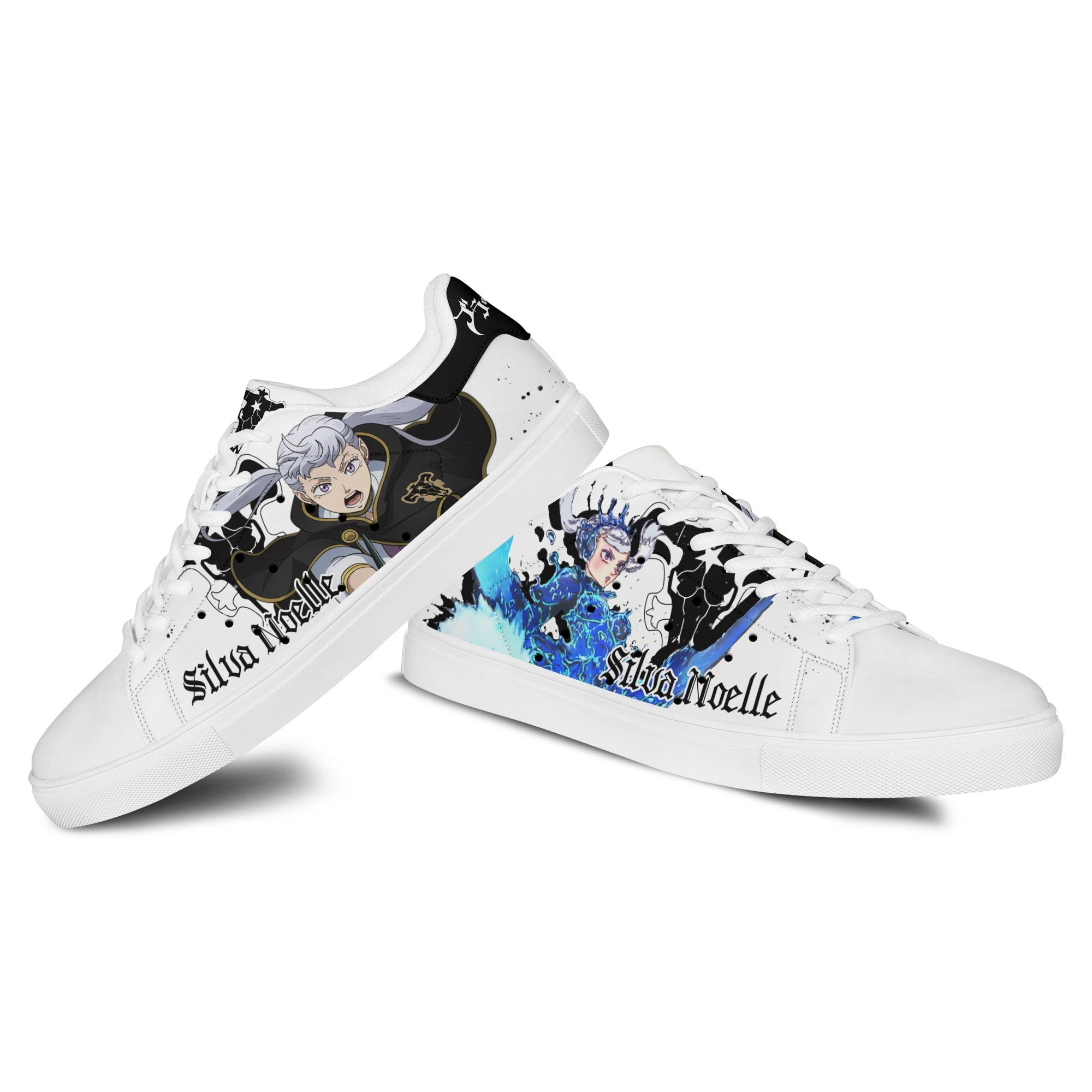 Black Clover Nozel Silva Skate Sneakers Custom Anime Shoes