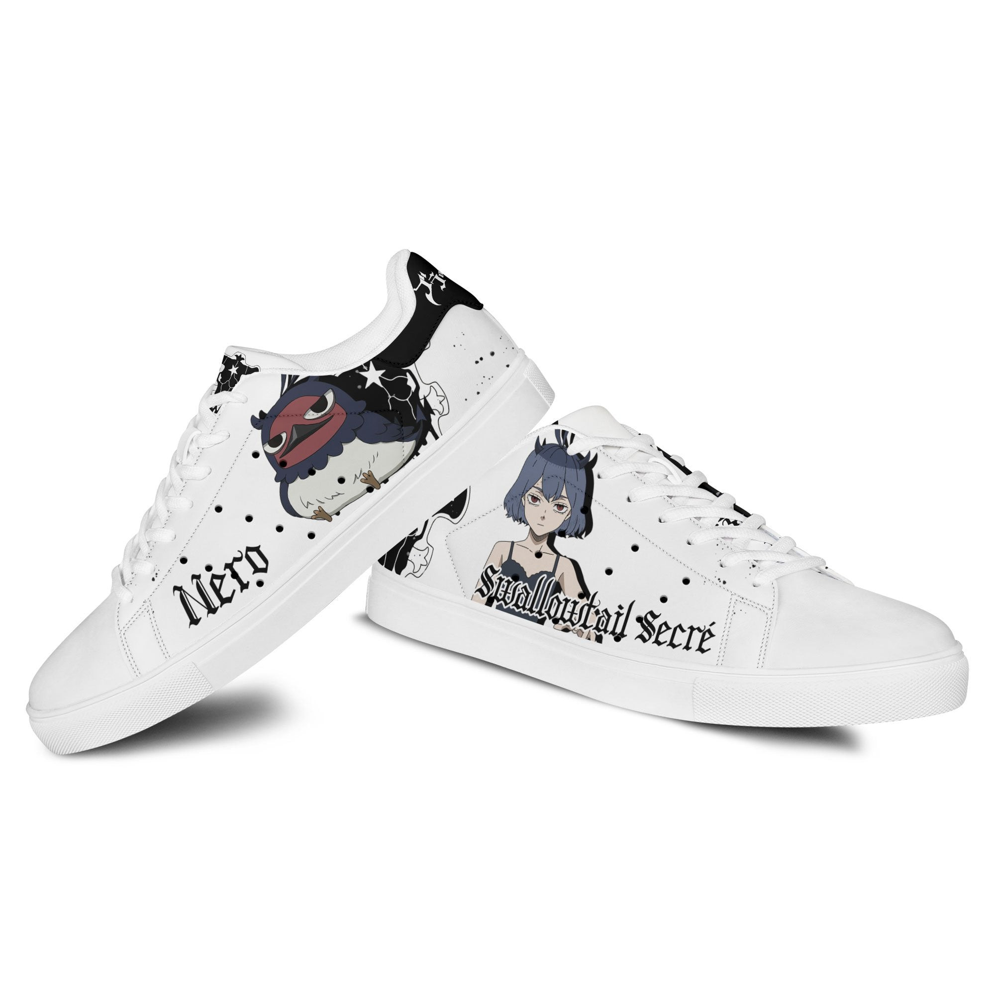 Black Clover Secre Swallowtail Skate Sneakers Custom Anime Shoes