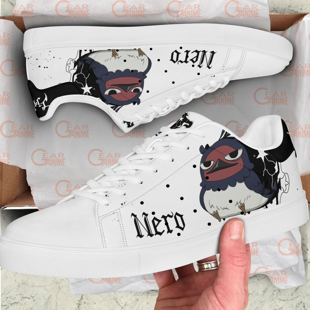 Black Clover Secre Swallowtail Skate Sneakers Custom Anime Shoes
