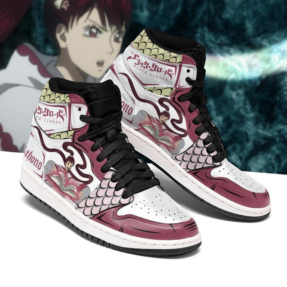Black Clover Shoes Kahono JD1s Sneakers Black Clover Anime Shoes, Air Jordan Hightop