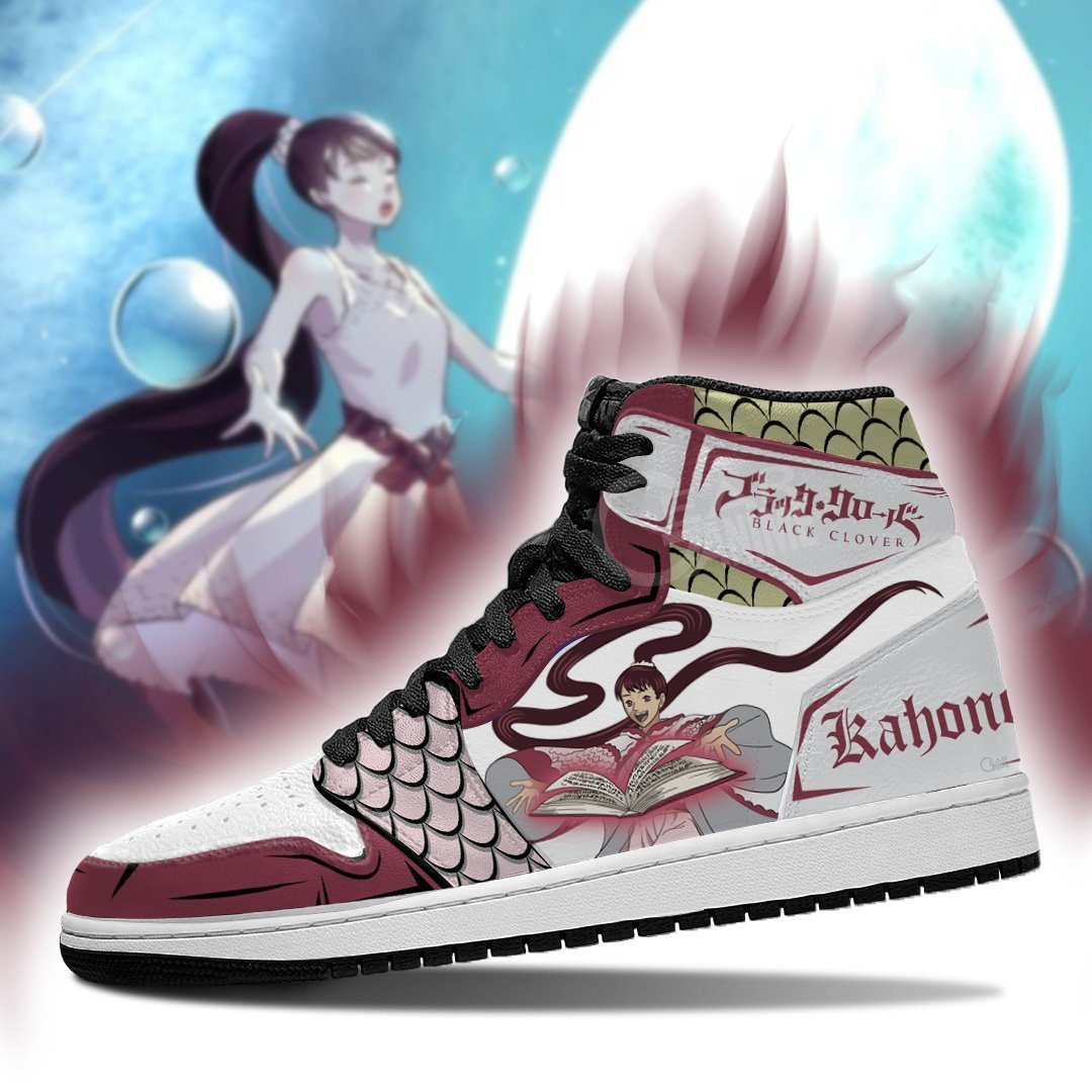 Black Clover Shoes Kahono JD1s Sneakers Black Clover Anime Shoes, Air Jordan Hightop