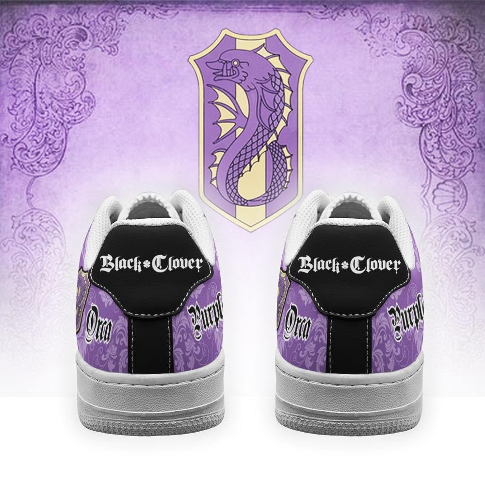 Black Clover Shoes Magic Knights Squad Purple Orca Sneakers Anime