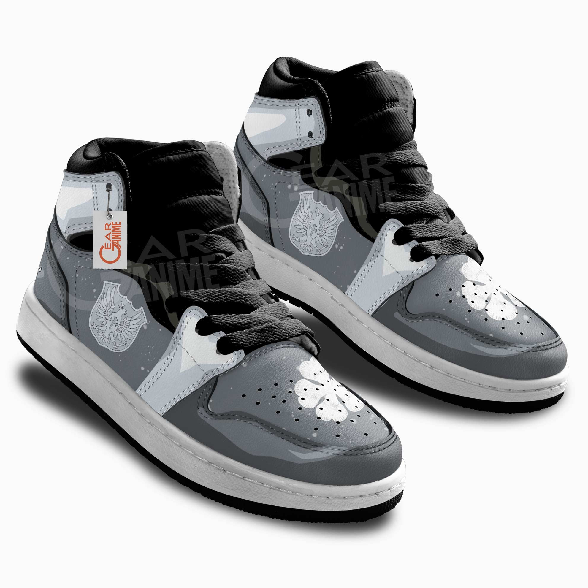 Black Clover Silver Eagle Anime Custom Kids Sneakers