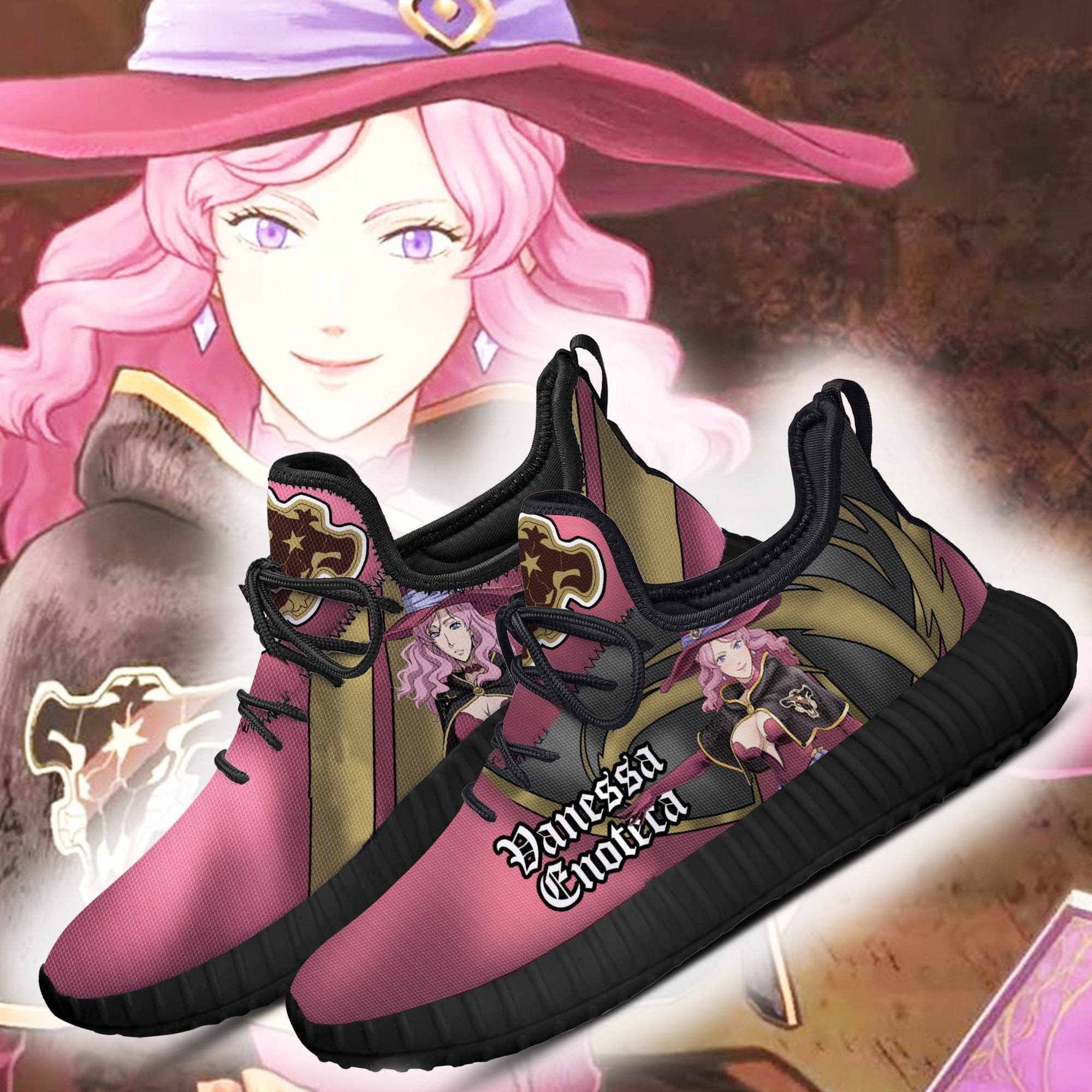 Black Clover Vanessa Reze Shoes Black Bull Knight Anime Sneakers