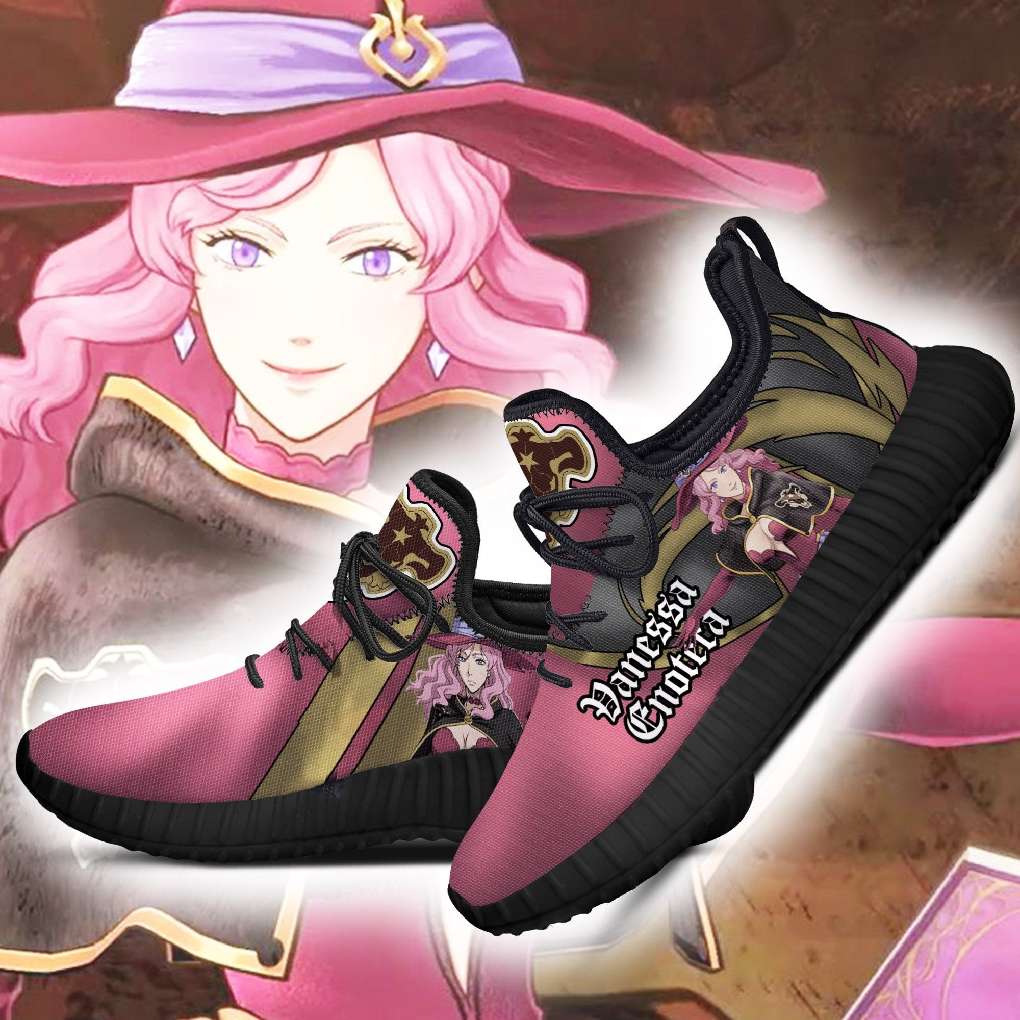 Black Clover Vanessa Reze Shoes Black Bull Knight Anime Sneakers