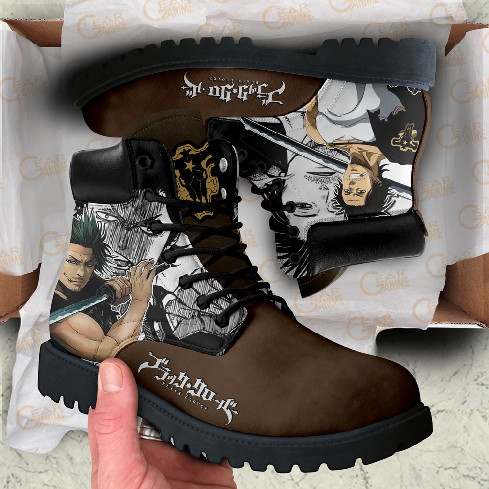 Black Clover Yami Sukehiro Boots Custom Anime Shoes