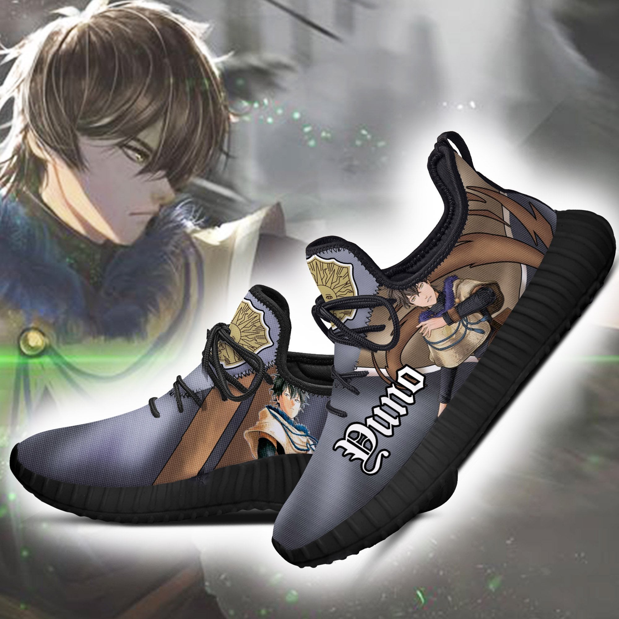 Black Clover Yuno Reze Shoes Black Bull Knight Anime Sneakers