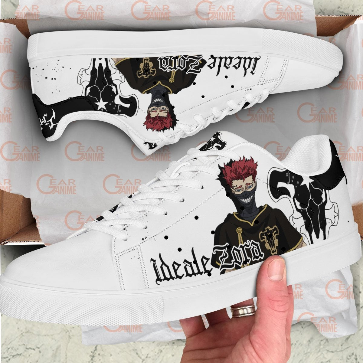 Black Clover Zora Ideale Skate Sneakers Custom Anime Shoes