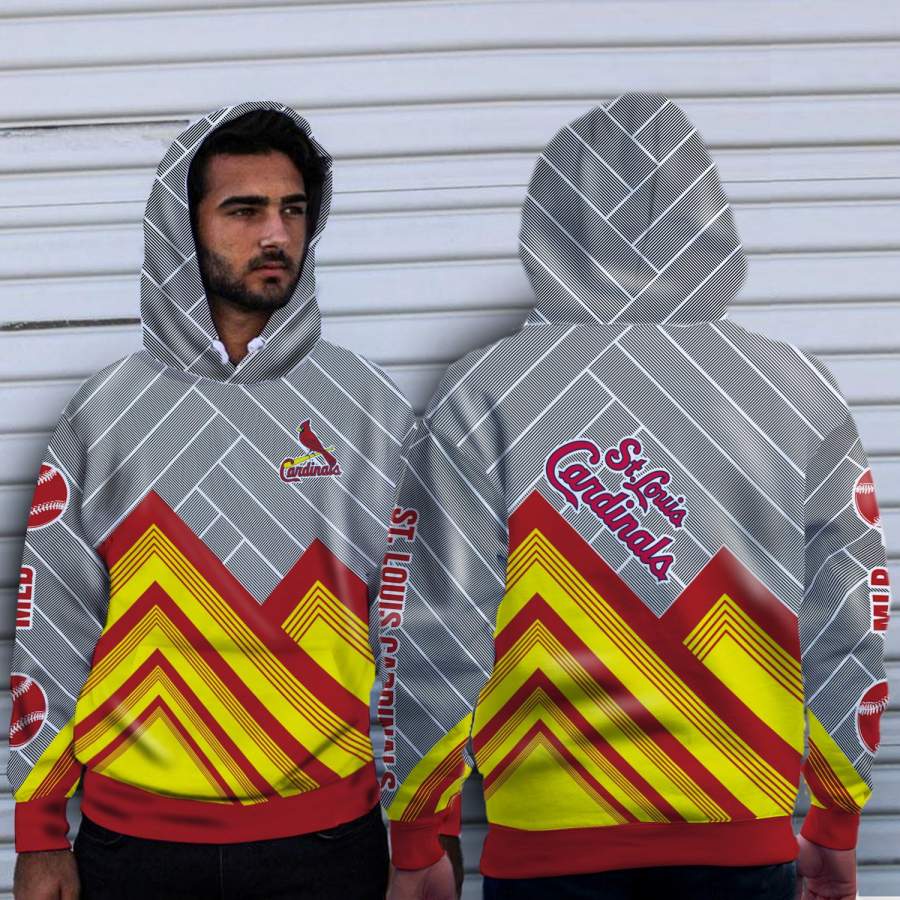 Black Cross Line St. Louis Cardinals Hoodie