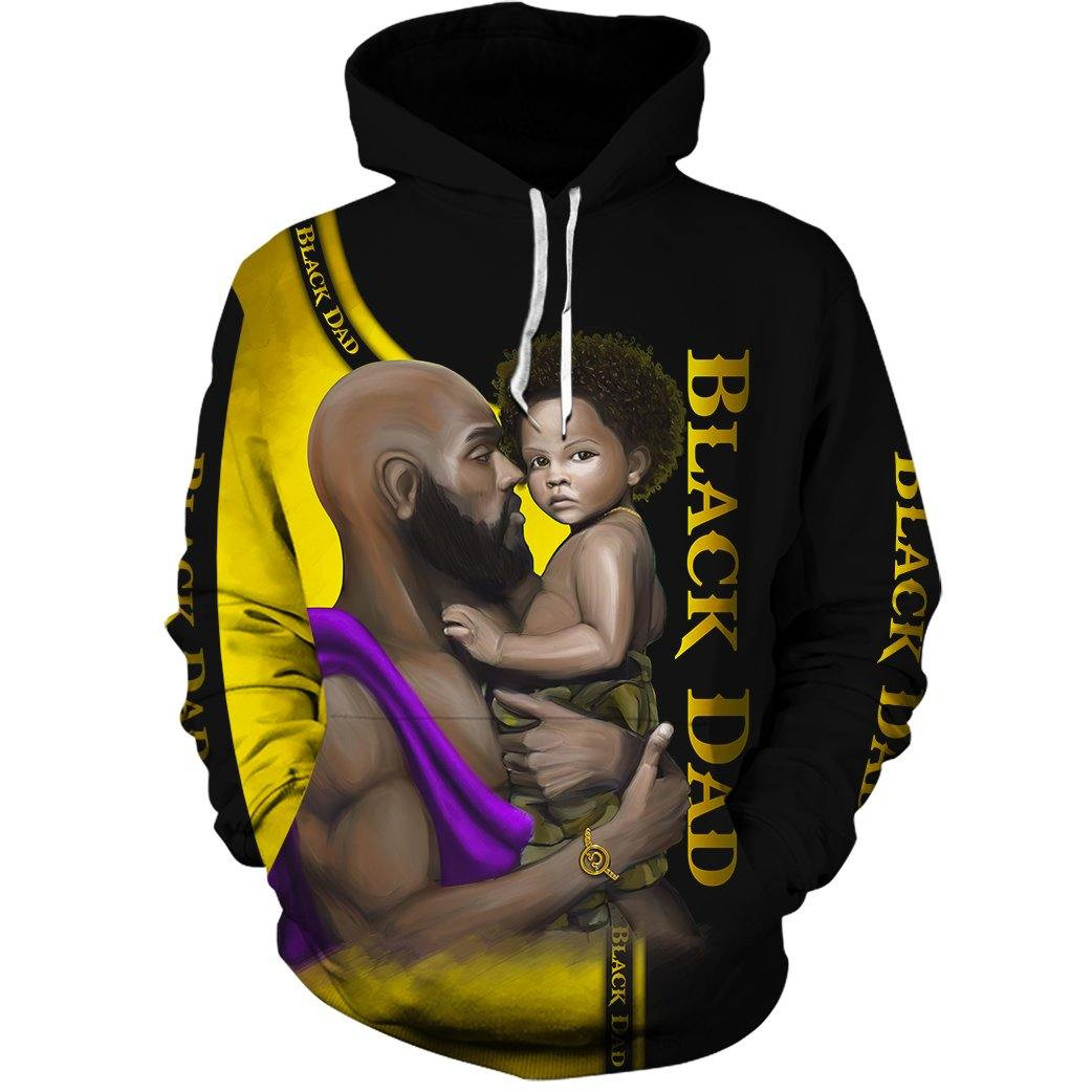 Black Dad Aop Hoodie