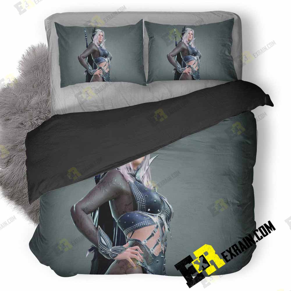 Black Desert Online Game Lu 3D Customized Duvet Cover Bedding Set