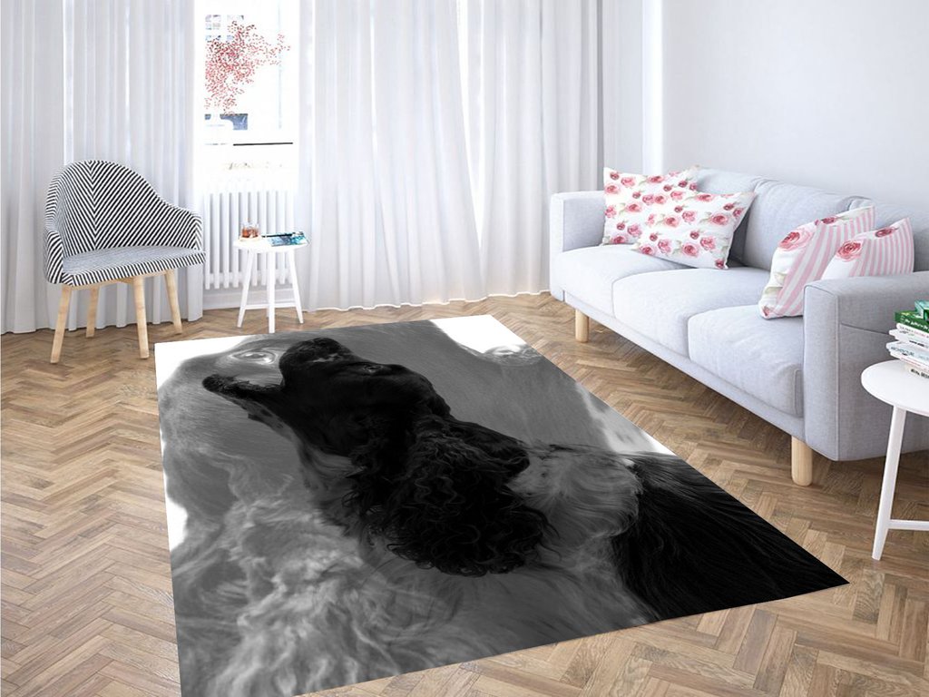 Black Dog Roar Living Room Modern Carpet Rectangle Rug