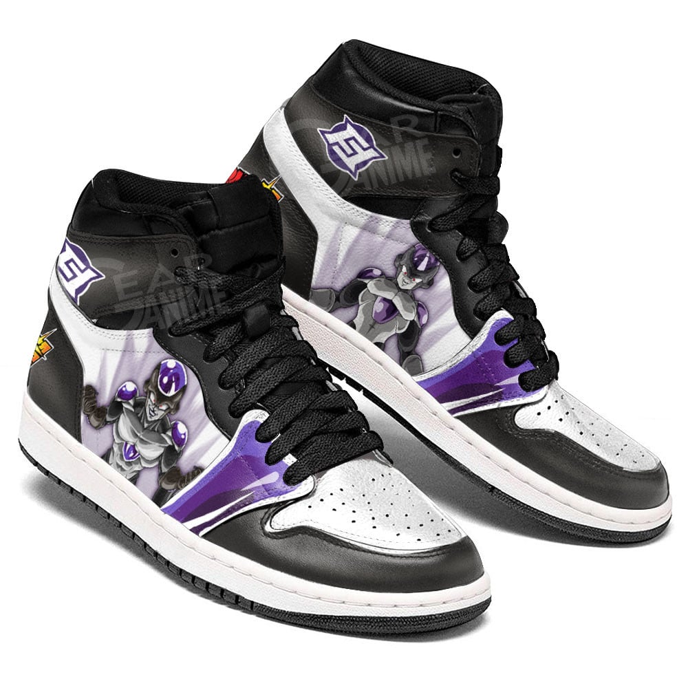 Black Frieza JD1s Sneakers Dragon Ball Super Anime Shoes, Air Jordan Hightop