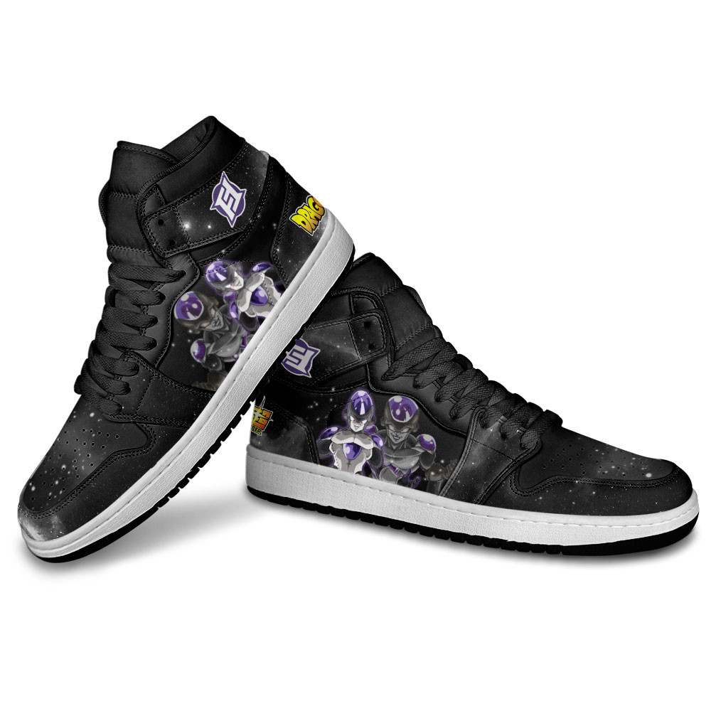 Black Frieza JD1s Sneakers Dragon Ball Super Anime Shoes Perfect Gift For Fans, Air Jordan Hightop