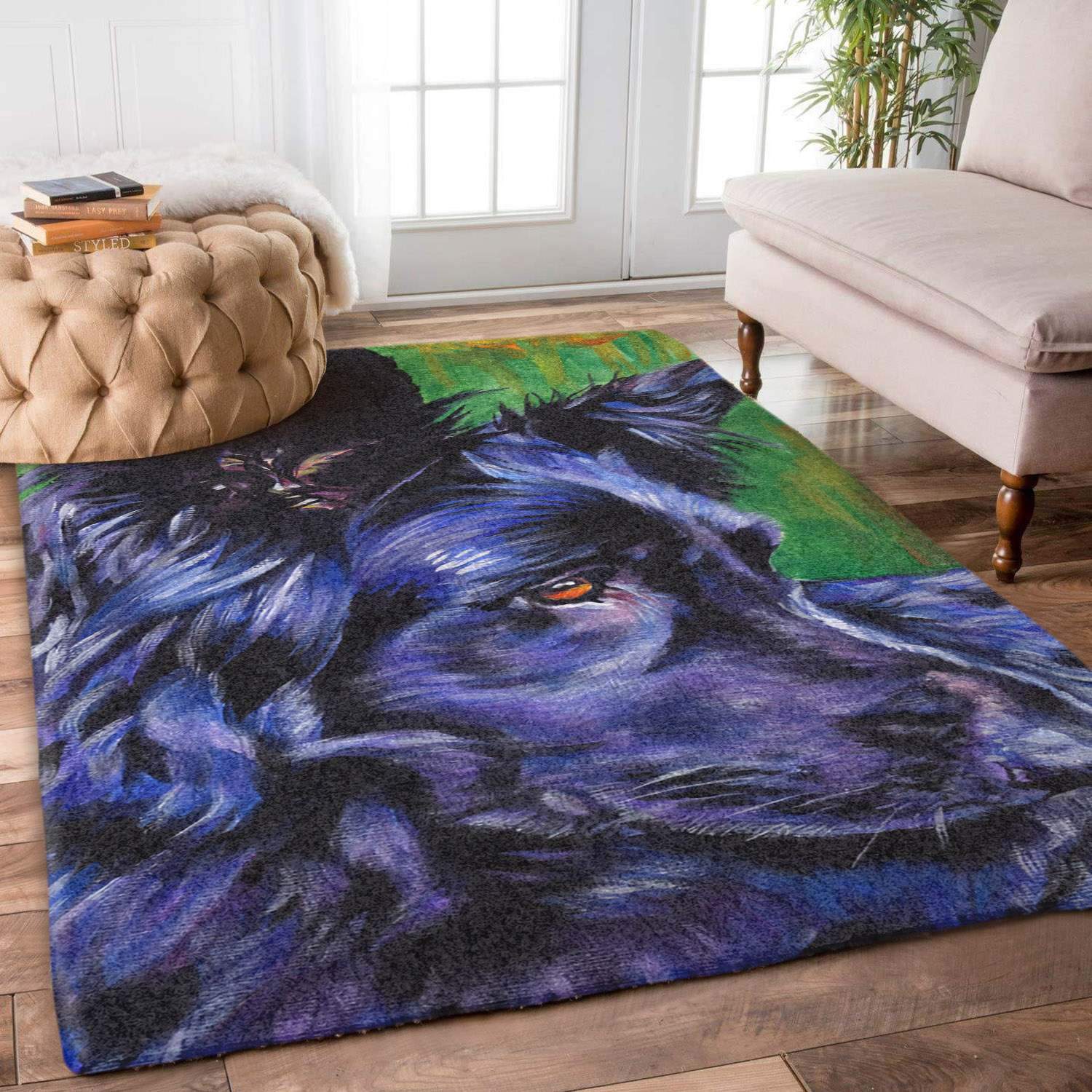 Black German Shepherd Limited Edition Rectangle Rug
