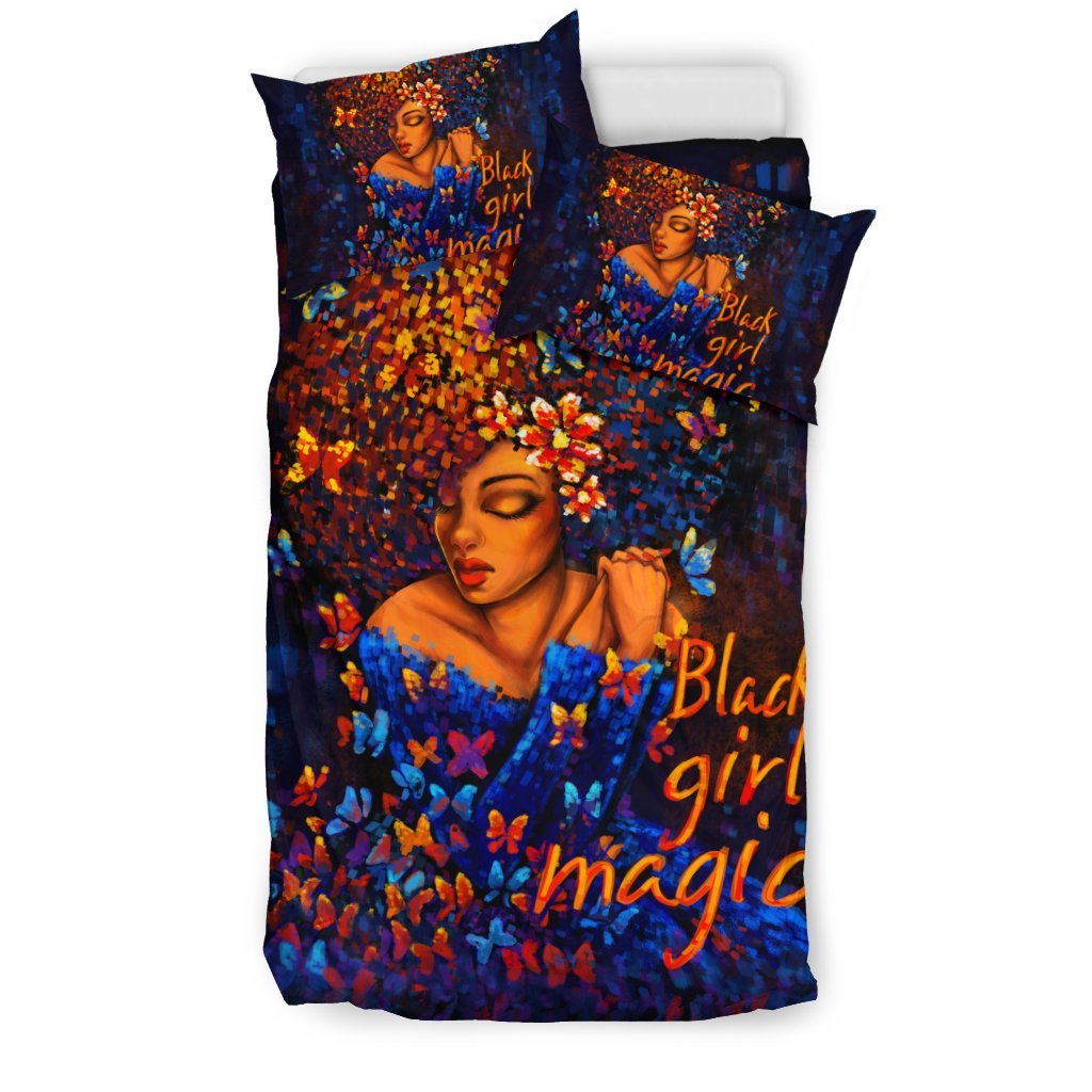 Black Girl Magic 3D Customized Duvet Cover Bedding Set