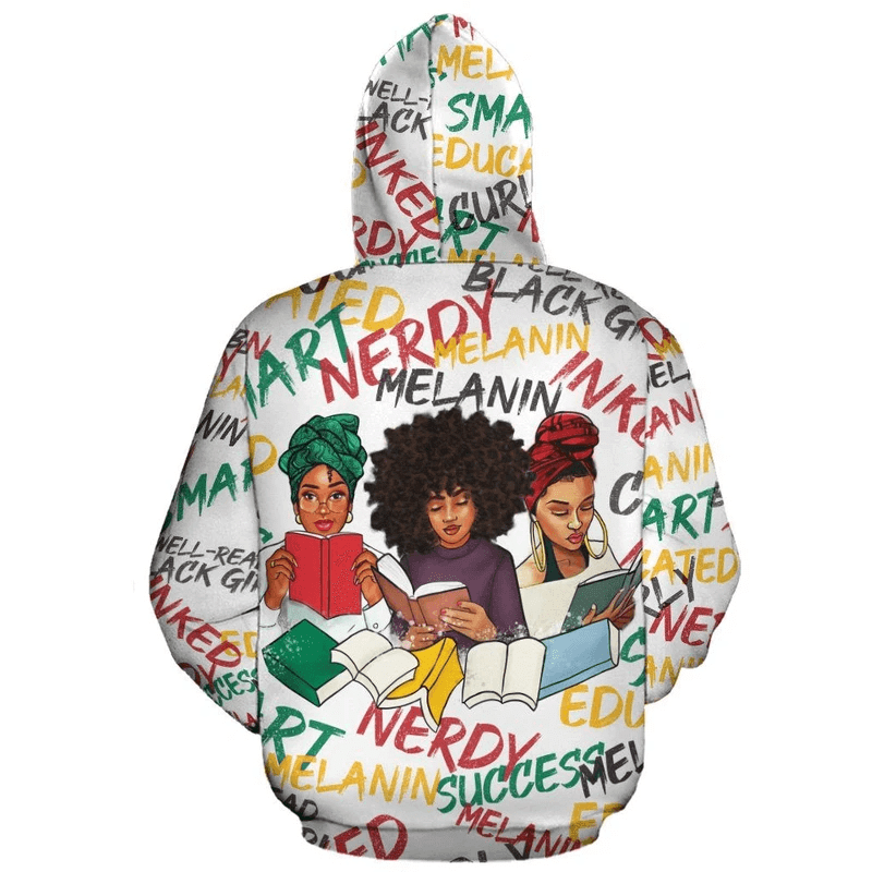 Black Girls – Book Lovers Aop Hoodie
