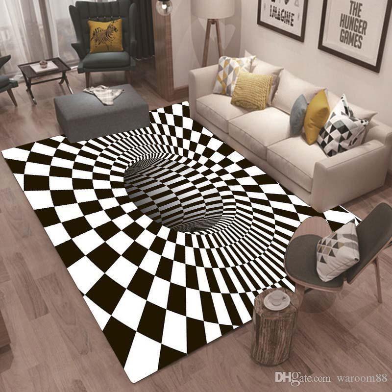 Black Hole Rectangle Rug