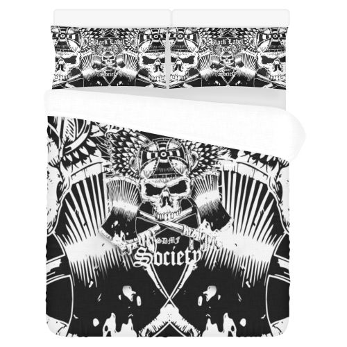 Black Label Society 3D Customized Duvet Cover Bedding Set
