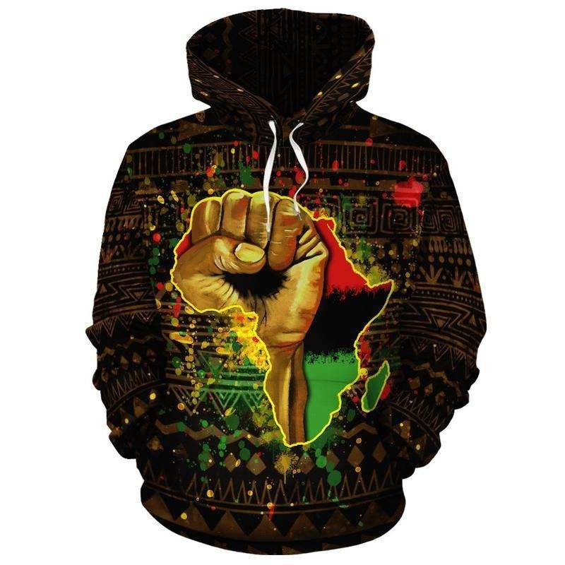 Black Lives Matter – Black Power All Over Hoodie